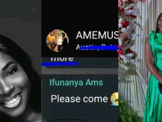 Ifunaya Nwagene; - AMEMUSO choir breaks silence on singer’s demise