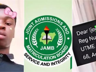UTME 2026: 200-level medical student who wrote exam "for fun" post result online